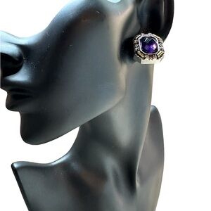 Brighton Two Tone Gold and Silver w Amethyst  Color Stone